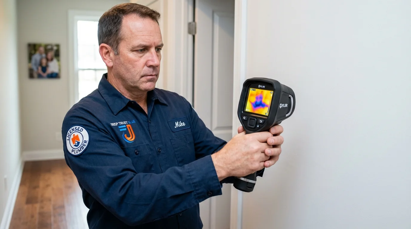 Thermal imaging leak detection by Johns Plumbing LLC in Logan